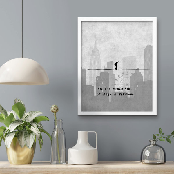 SIGNLEADER " On The Other Side Of Fear Is Freedom " Wayfair